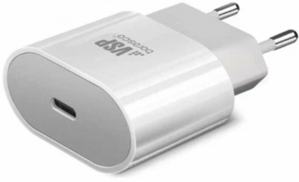 СЗУ BoraSCO PD 20W+QC 3.0+дата кабель USB-8 pin 2A 1m белое (38254) - интернет-магазин Сотомикс в Шексне