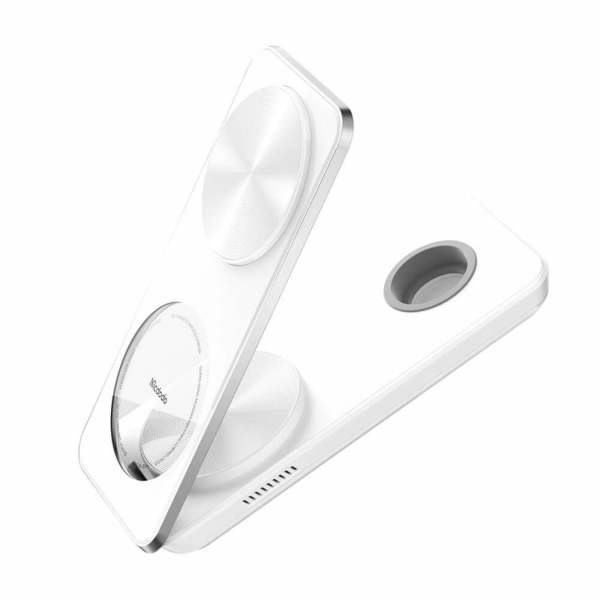 Беспроводное ЗУ MCDODO CH-1150 Magnetic Wireless Charger 25W 3in1 White - интернет-магазин Сотомикс в Шексне