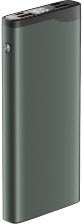 АКБ Olmio внешний QL-10 10000mAh 22.5W QuickCharge 3.0 PowerDelivery LCD Grey (043982) (с/н) - интернет-магазин Сотомикс в Шексне