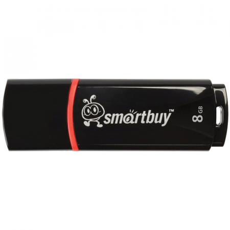 Флэш-память Smartbuy Crown Series USB 2.0 8Gb Black - интернет-магазин Сотомикс в Шексне
