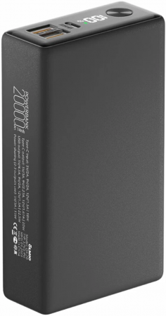 АКБ Olmio внешний QX-20 20000mAh 22.5W QuickCharge 3.0/PD LCD Graphite(044462) (с/н) - интернет-магазин Сотомикс в Шексне
