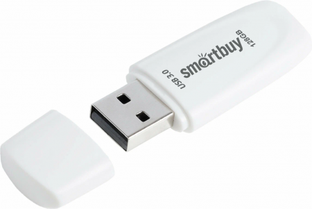 Флэш-память Smartbuy Scout USB 3.0 128Gb White - интернет-магазин Сотомикс в Шексне