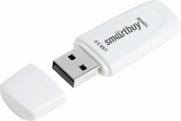 Флэш-память Smartbuy Scout USB 3.0 128Gb White - интернет-магазин Сотомикс в Шексне