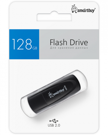 Флэш-память Smartbuy Scout USB 2.0 128Gb Black - интернет-магазин Сотомикс в Шексне