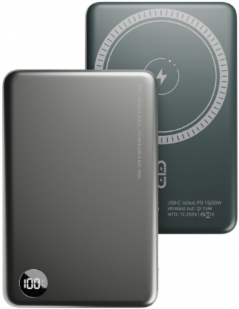 АКБ Olmio внешний QM-16 20W PD 15W wireless 10000mAh Grey (044474) (с/н) - интернет-магазин Сотомикс в Шексне