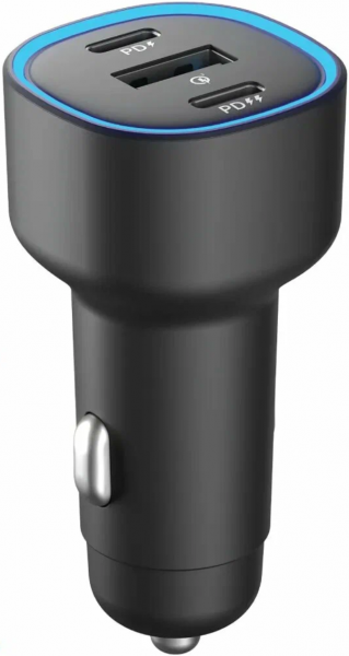 АЗУ-адаптер Olmio Type-C+USB 60W  QuickCharge Power Delivery черный (043557) - интернет-магазин Сотомикс в Шексне