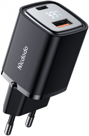 СЗУ адаптер Mcdodo 33W PD with DIgital Display CH-1701 Black - интернет-магазин Сотомикс в Шексне