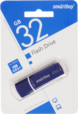 Флэш-память Smartbuy Crown Series USB 3.0 32Gb Blue - интернет-магазин Сотомикс в Шексне