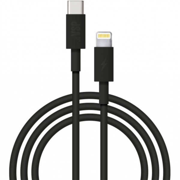 Дата Кабель BoraSCO Type-C - 8-pin PD 30W 1m Black (50764) - интернет-магазин Сотомикс в Шексне